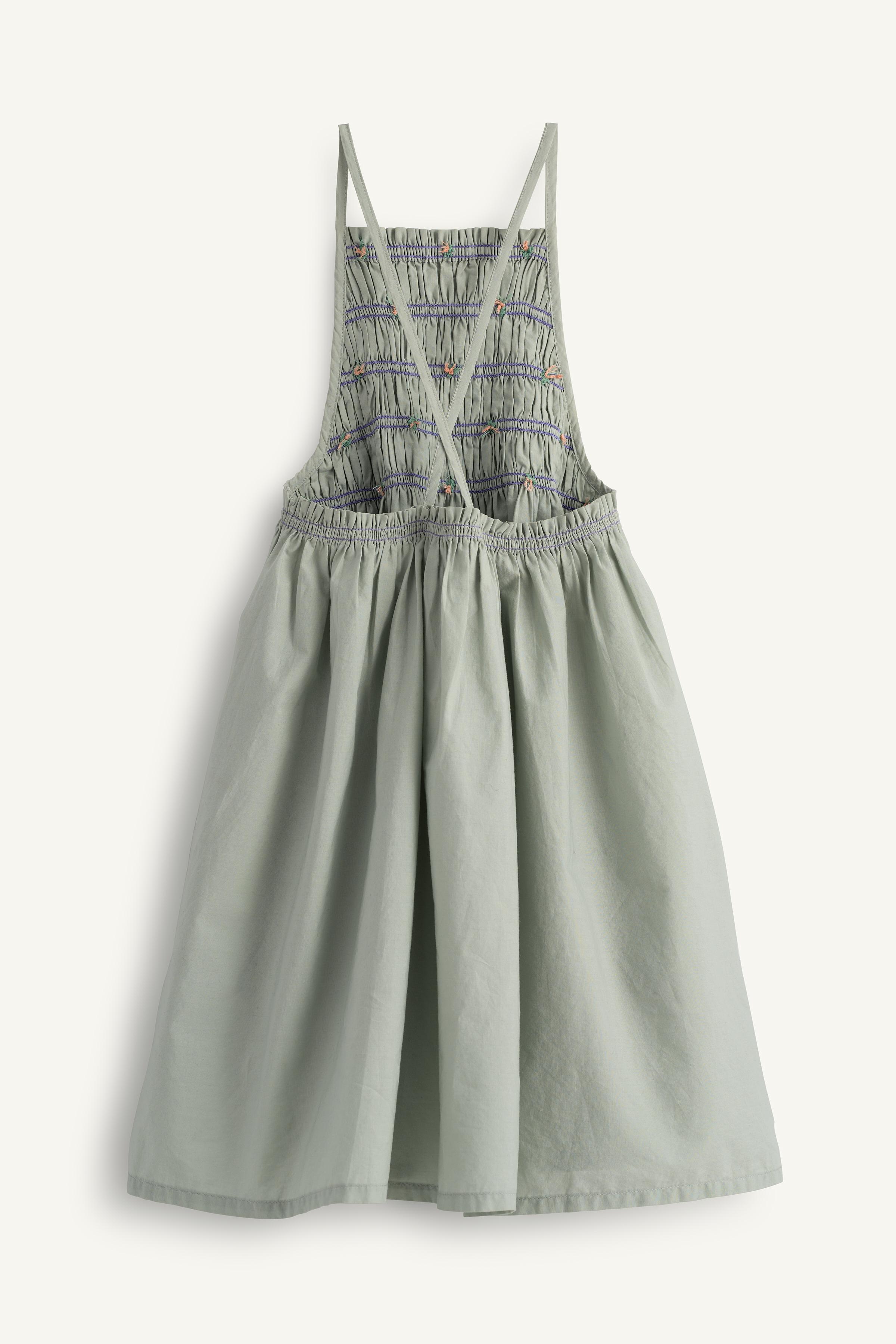 LIMITED EDITION EMBROIDERED FLORAL PINAFORE DRESS